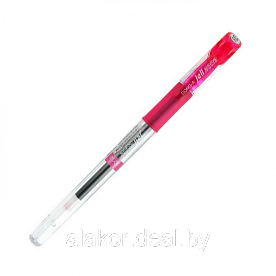 Ручка гелевая  Dong-A Jell-Zone Standard, красный, корпус красный, 0.5мм