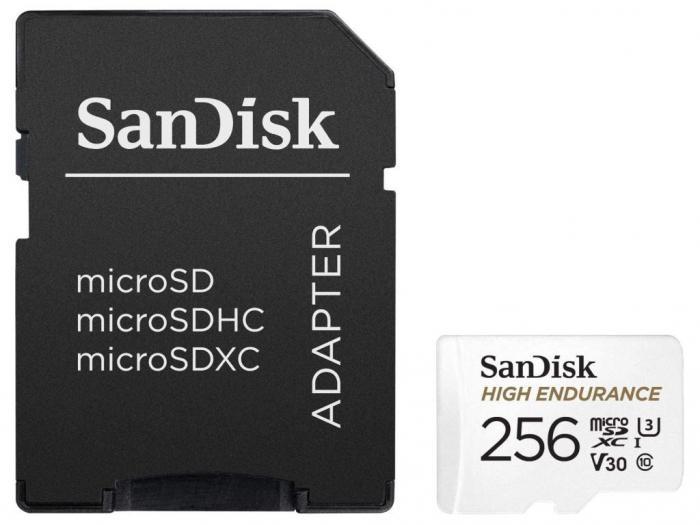 256Gb - SanDisk Micro Secure Digital XC 256Gb Class 10 UHS-3 SDSQQNR-256G-GN6IA с переходником под SD - фото 1 - id-p218440208