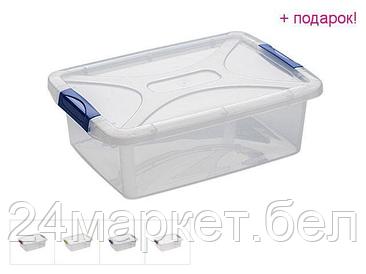DRINA Сербия Ящик для хранения 28х40х13,5 см, 10 л, DRINA (цвета в ассортименте, подходит для хранения пищевых
