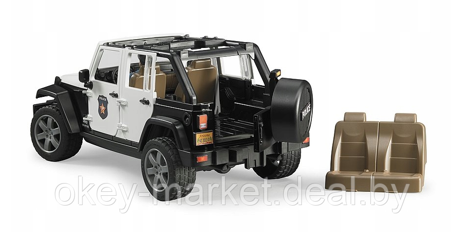 Игрушка Внедорожник Jeep Wrangler Unlimited Rubicon Полиция с фигуркой 02526 - фото 7 - id-p69772371