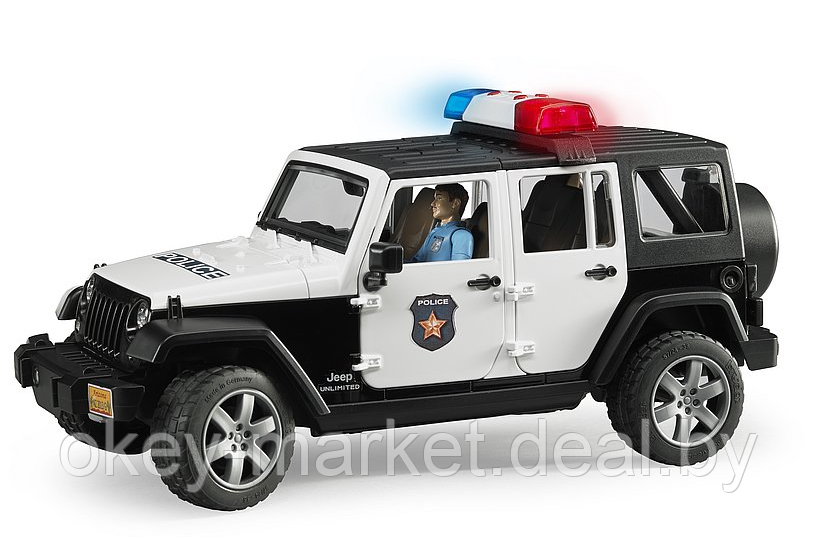 Игрушка Внедорожник Jeep Wrangler Unlimited Rubicon Полиция с фигуркой 02526 - фото 5 - id-p69772371