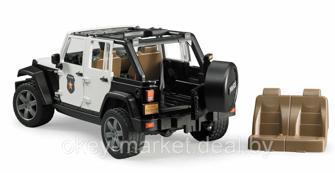 Игрушка Внедорожник Jeep Wrangler Unlimited Rubicon Полиция с фигуркой 02526 - фото 9 - id-p69772371