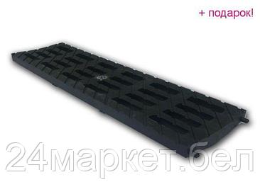 Ecoteck Беларусь Решетка MEDIUM B-125 пластиковая (черный), РБ (Пластиковая решетка MEDIUM имеет длину 0,5 м.,