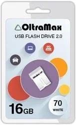 USB Flash Oltramax 70 16GB (белый)