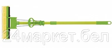 93518 115 см, губка PVA 27х5,5х6 см, телескопическая рукоятка, зеленая Швабра отжимная ELFE