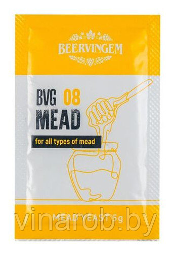 Дрожжи для медовухи Beervingem "Mead BVG-08", 5 г - фото 1 - id-p218609106
