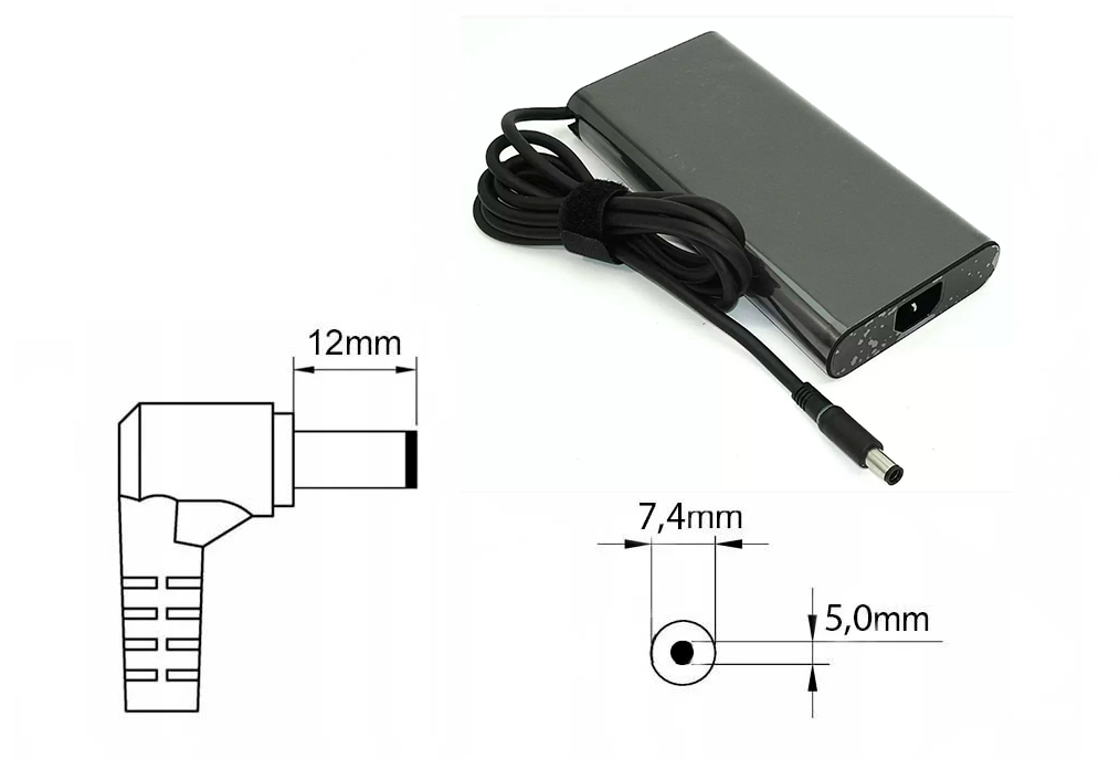 Оригинальная зарядка (блок питания) для ноутбука Dell Alienware M17x:R3,R4 ADP-240AB/B, 240W штекер 7.4x5.0 мм - фото 1 - id-p218609323