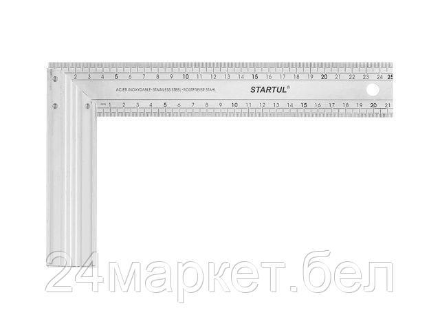 Угольник столярный 250мм сталь/алюм. STARTUL PROFI (ST3525-025)