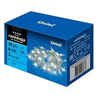 UL-00007196 ULD-S0500-050/DTA WHITE IP20 SNOWFLAKES-2 (50м, 5м, 8 реж) Гирлянда UNIEL