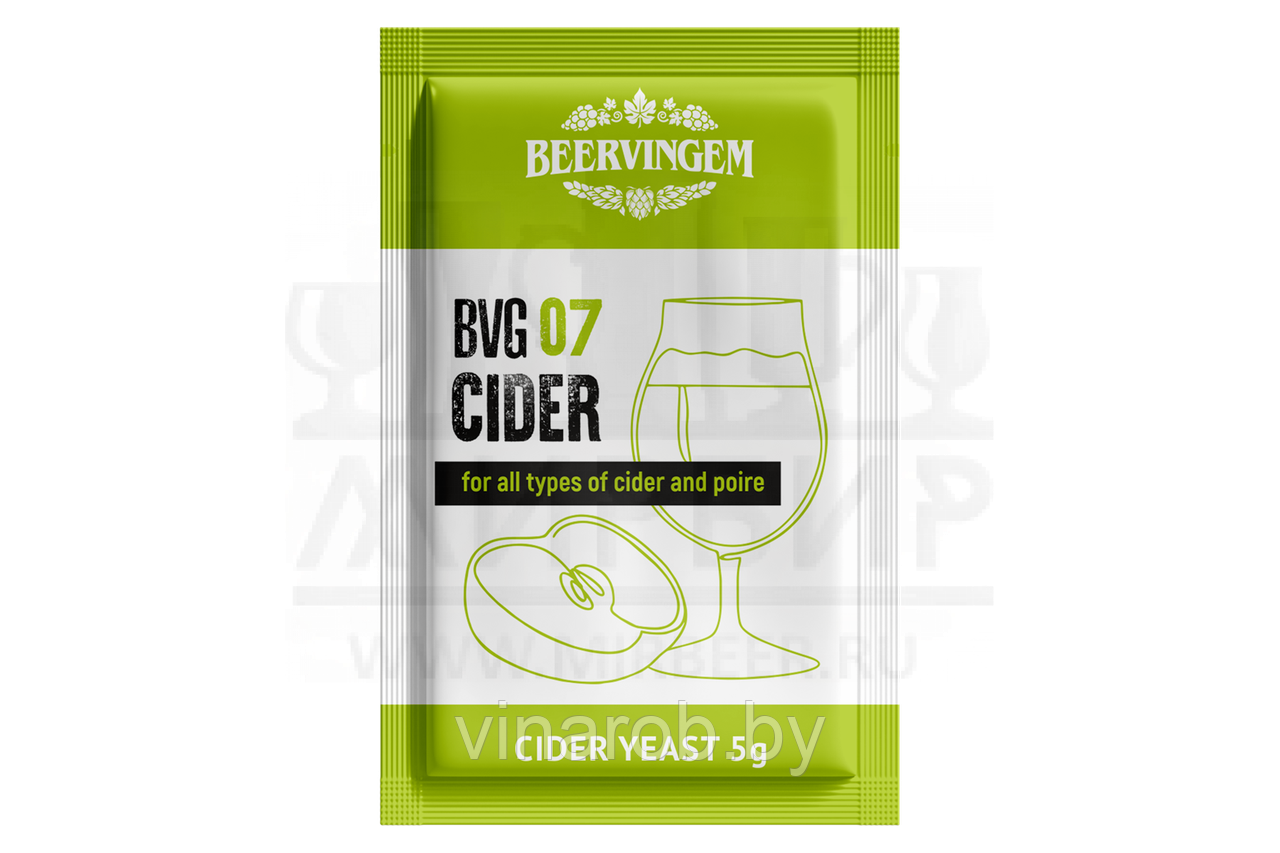 Дрожжи для сидра Beervingem "Cider BVG-07", 5 г - фото 1 - id-p218609337