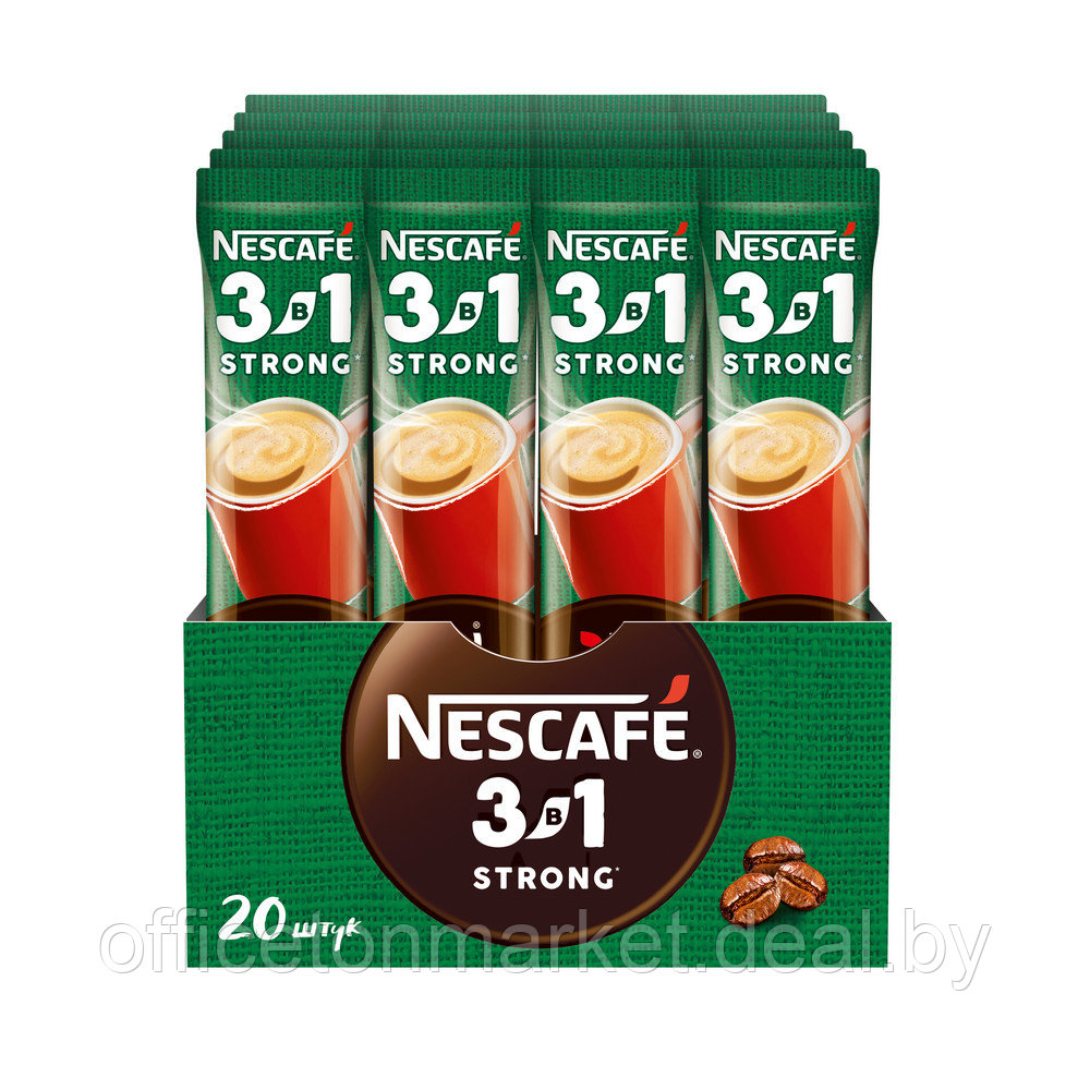 Кофейный напиток "Nescafe" 3в1 крепкий, растворимый, 14.5 г - фото 4 - id-p215072823