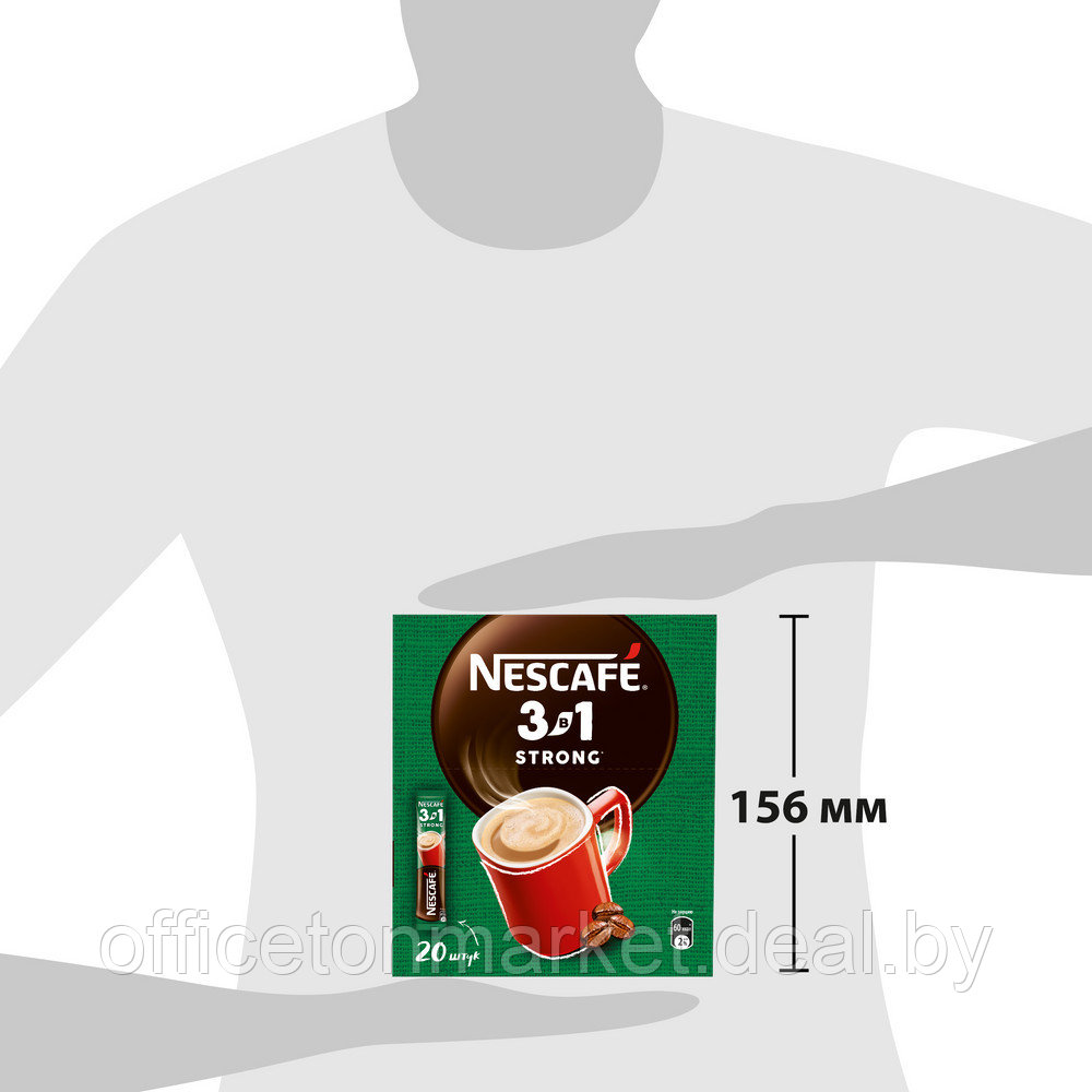 Кофейный напиток "Nescafe" 3в1 крепкий, растворимый, 14.5 г - фото 7 - id-p215072823