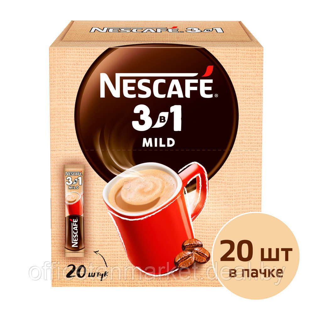 Кофейный напиток "Nescafe" 3в1 мягкий, растворимый, 16 г - фото 2 - id-p215072824