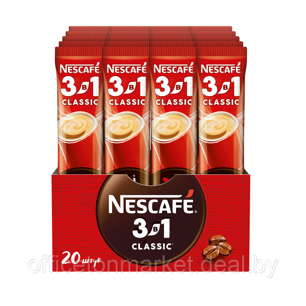 Кофейный напиток "Nescafe" 3в1 классик, растворимый, 14.5 г - фото 4 - id-p215072825