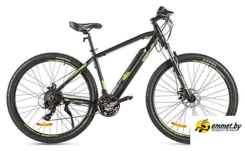 Электровелосипед Eltreco Ultra Max 2022 (черный/зеленый) - фото 1 - id-p218615416