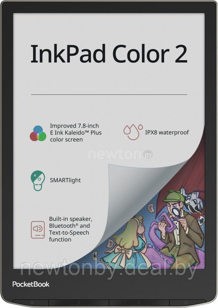 Электронная книга PocketBook 743C InkPad Color 2 (черный/серебристый)