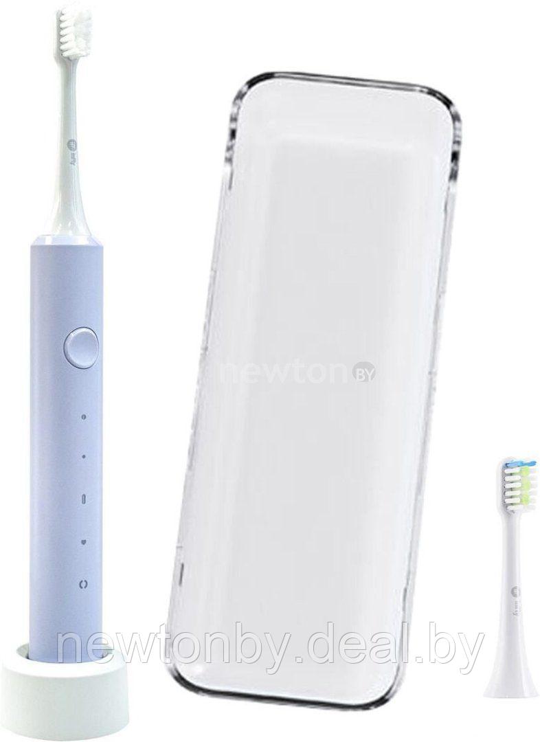 Электрическая зубная щетка Infly Sonic Electric Toothbrush T03S (футляр, 2 насадки, фиолетовый) - фото 1 - id-p214755702
