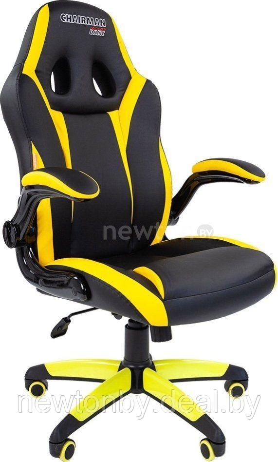 Кресло CHAIRMAN Game 15 (черный/желтый) - фото 1 - id-p216941020