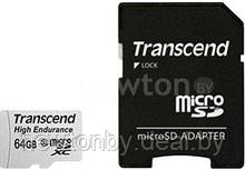 Карта памяти Transcend microSDXC HE (Class 10) UHS-I 64GB + адаптер [TS64GUSDXC10V]