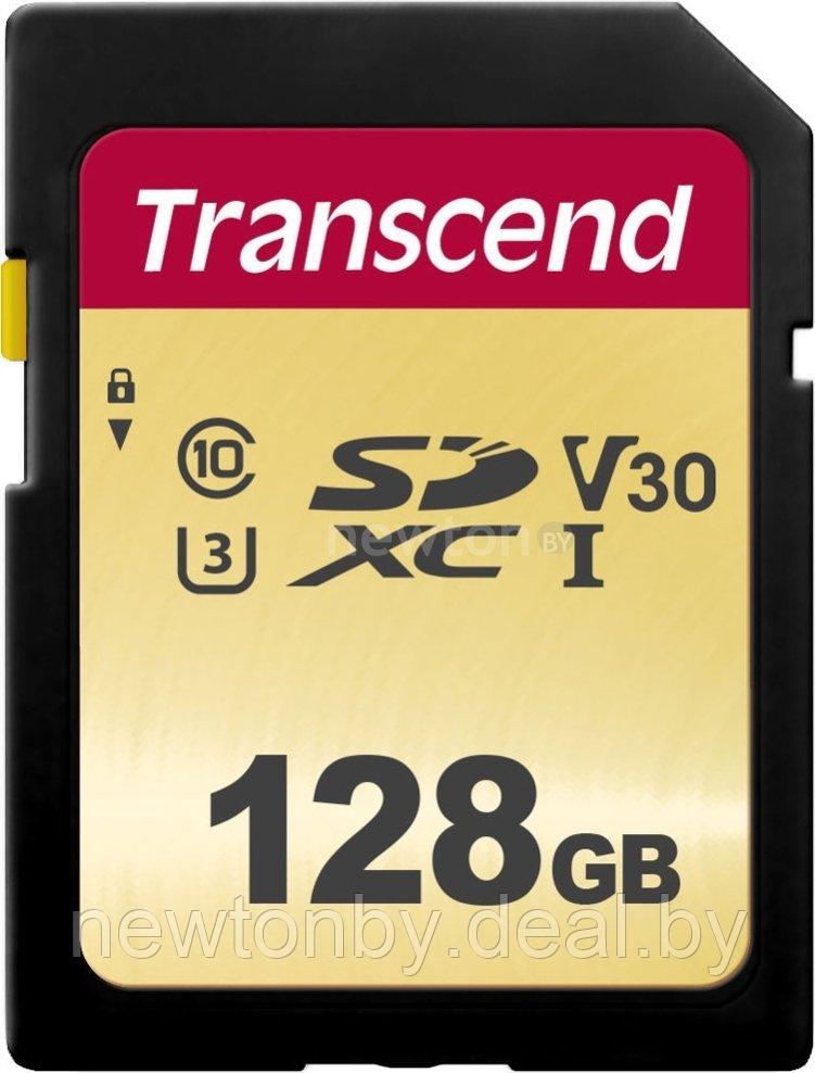 Карта памяти Transcend SDXC 500S 128GB - фото 1 - id-p218546012