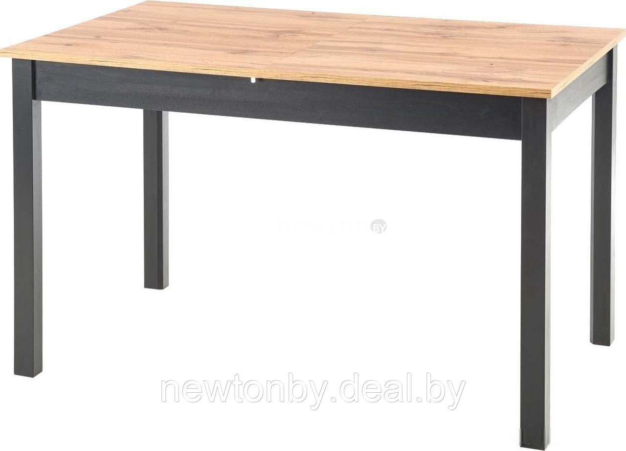 Кухонный стол Halmar Greg 124-168/74 (дуб вотан/черный) - фото 1 - id-p218550302
