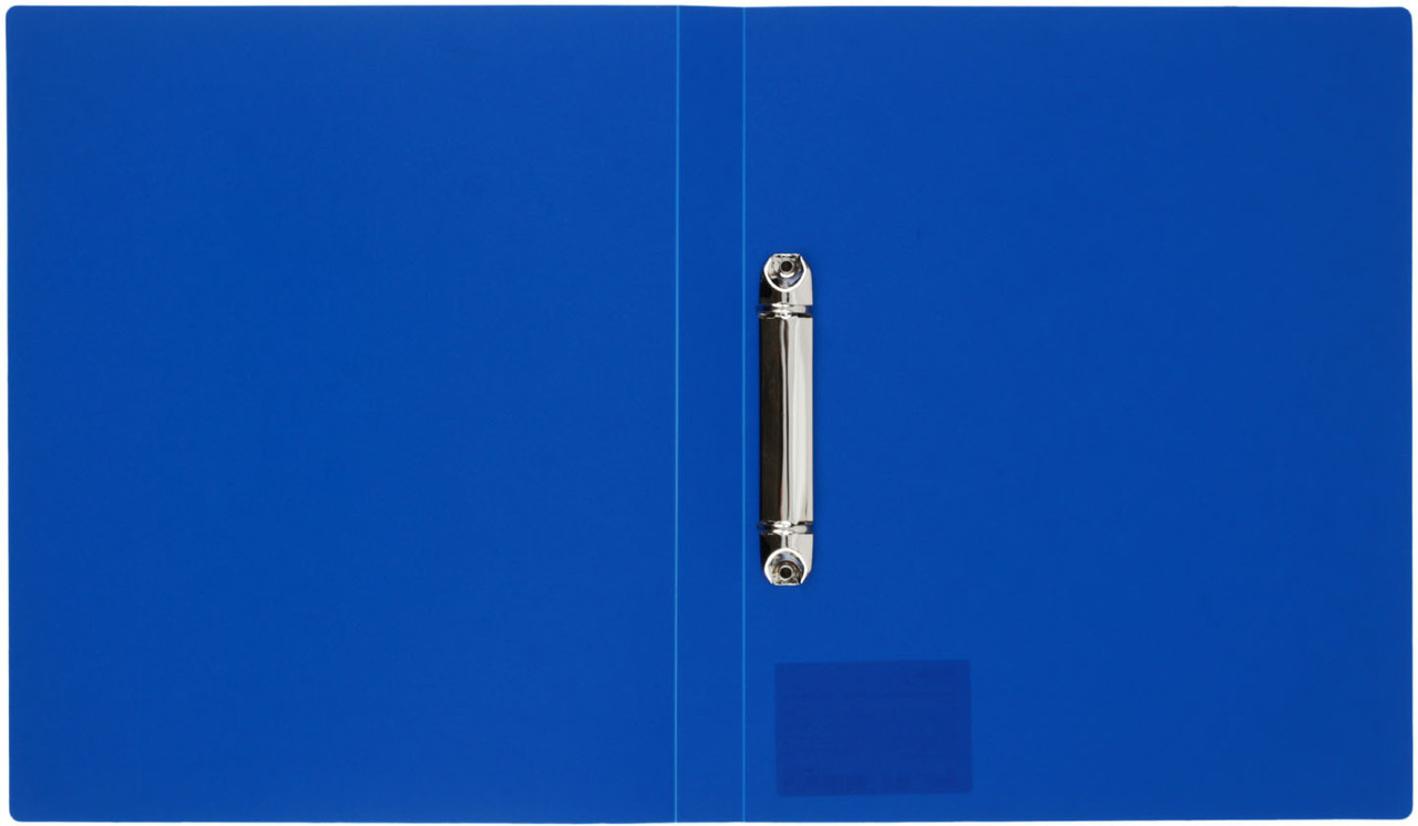 Папка пластиковая на 2-х кольцах «Стамм.» толщина пластика 0,5 мм, синяя - фото 1 - id-p218622239