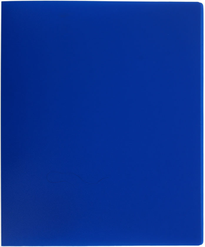 Папка пластиковая на 2-х кольцах «Стамм.» толщина пластика 0,5 мм, синяя - фото 3 - id-p218622239