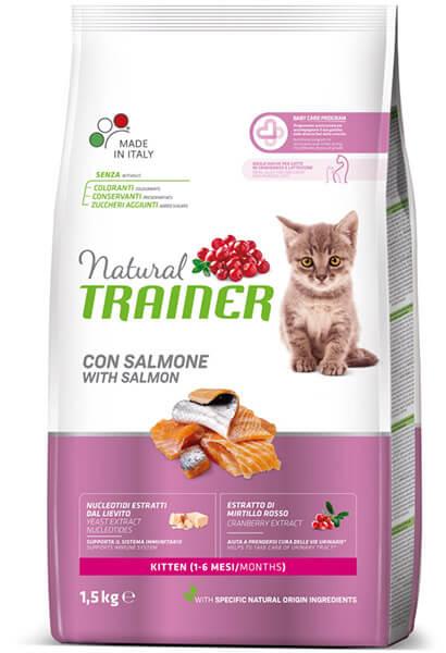 Trainer Natural Kitten для котят (Лосось), 1,5 кг - фото 1 - id-p218624380