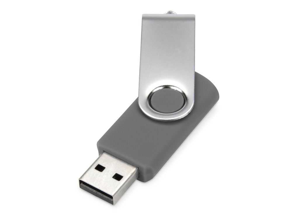 Флеш-карта USB 2.0 32 Gb Квебек, серый - фото 2 - id-p218624402