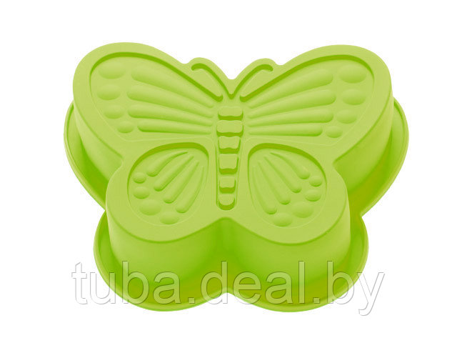 Форма для выпечки, силиконовая, бабочка, 16.5 х 13.5 х 3.5 см, зеленая, PERFECTO LINEA - фото 1 - id-p218625015