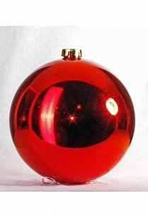 Н/г укр. Шар д/ёлки (красный) D-25 см. 191343