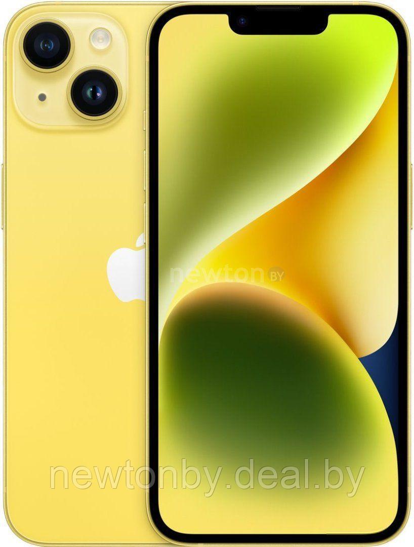 Смартфон Apple iPhone 14 128GB (желтый) - фото 1 - id-p206776101