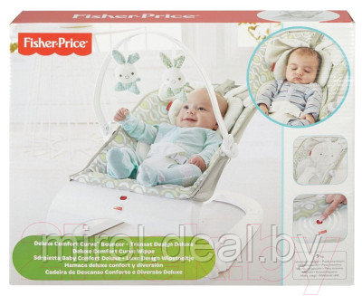 Детский шезлонг Fisher-Price Comfort Curve Bouncer / DKF64 - фото 5 - id-p218629656