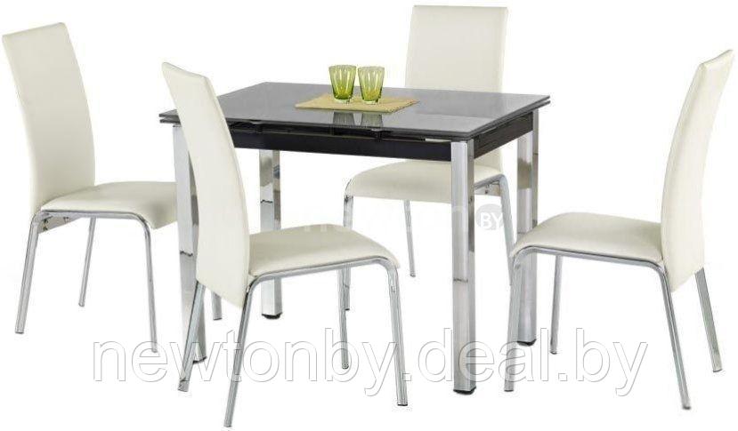 Кухонный стол Halmar Logan 2 (черный) - фото 1 - id-p194215655