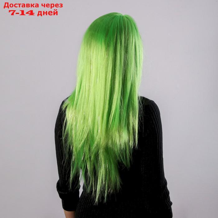 Карнавальный парик "Блеск", цвет зелёный - фото 2 - id-p218619331