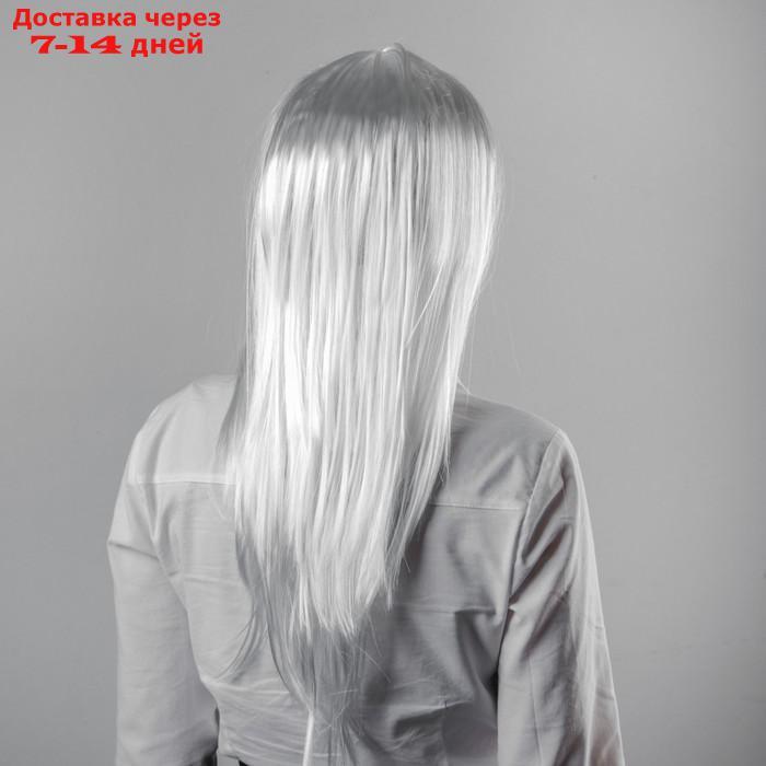 Карнавальный парик "Красотка", цвет белый - фото 2 - id-p218620434