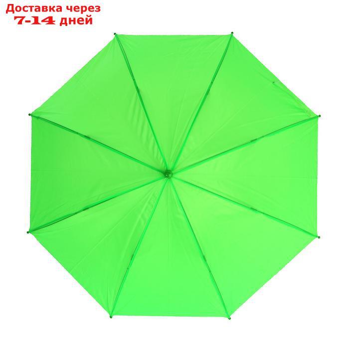 Зонт детский полуавтоматический d=86 см, цвет зелёный - фото 2 - id-p218619480
