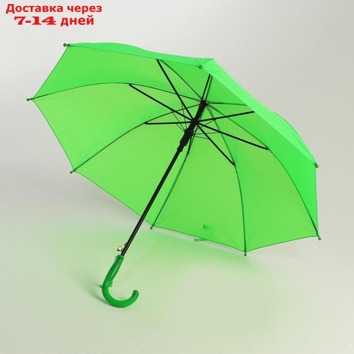 Зонт детский полуавтоматический d=86 см, цвет зелёный - фото 5 - id-p218619480