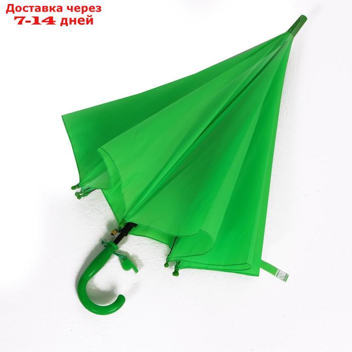 Зонт детский полуавтоматический d=86 см, цвет зелёный - фото 6 - id-p218619480