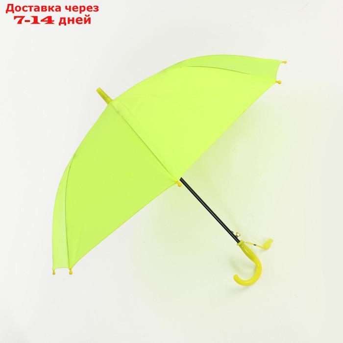 Зонт детский полуавтоматический d=90см, цвет лимонный - фото 3 - id-p218619481