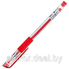 Ручка гелевая "Daily" 0,5 мм, корпус прозрачный, стерж. красный