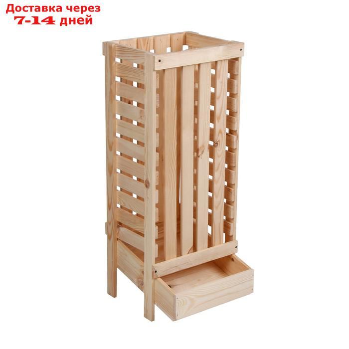 Ящик для овощей, 30 × 40 × 100 см, деревянный - фото 1 - id-p218620552