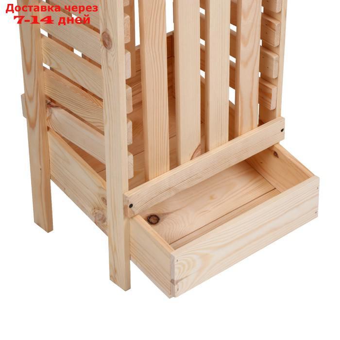 Ящик для овощей, 30 × 40 × 100 см, деревянный - фото 5 - id-p218620552