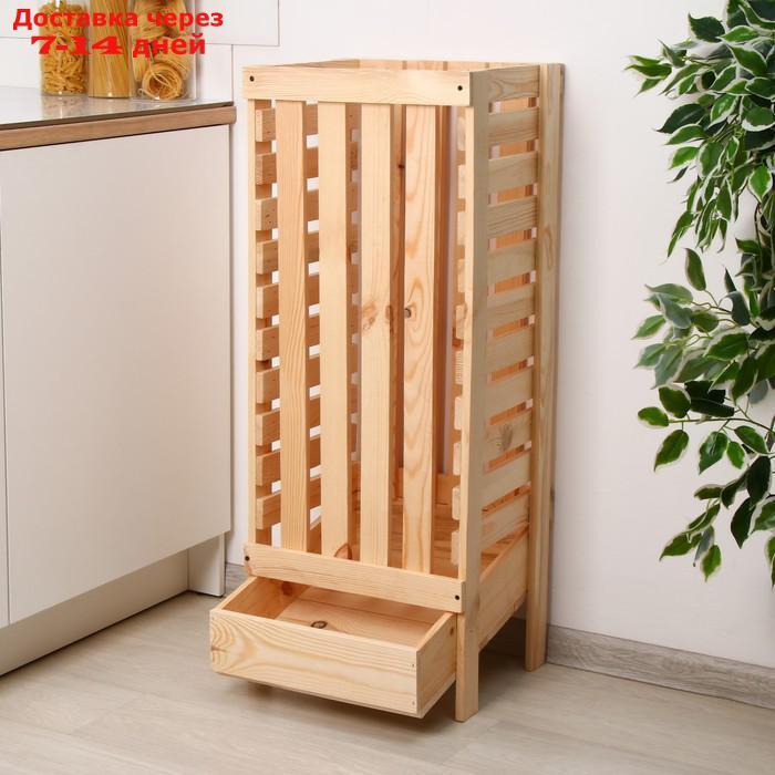 Ящик для овощей, 30 × 40 × 100 см, деревянный - фото 6 - id-p218620552