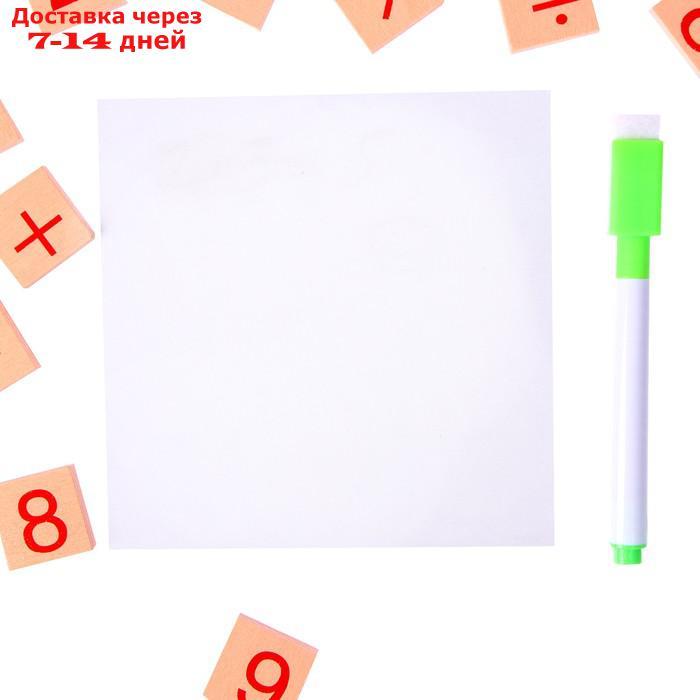 Набор для изучения счёта, палочки, плашки, досочка и маркер в наборе - фото 4 - id-p218619697