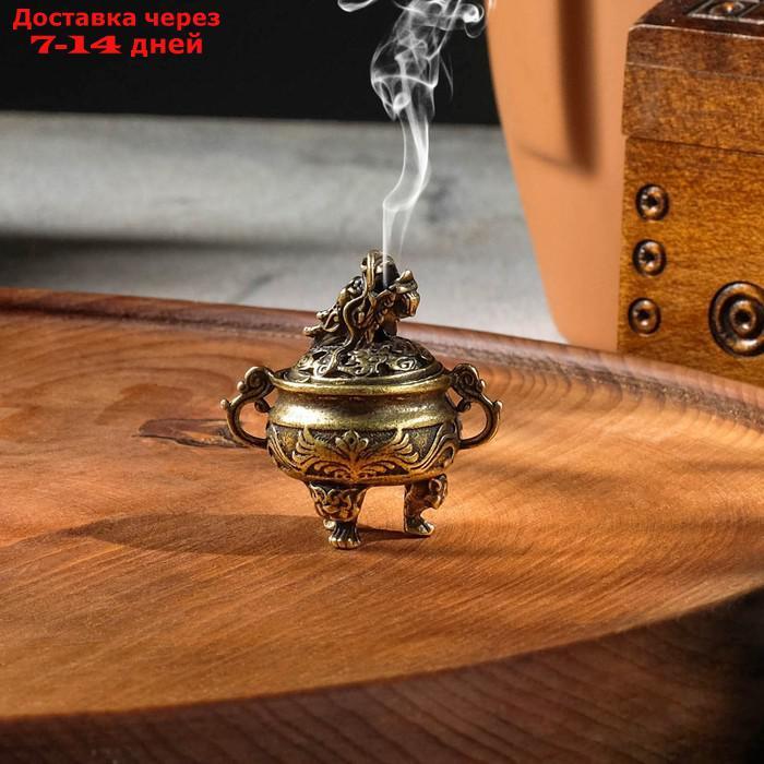 Курильница для благовоний "Проснувшийся дракон", 5,5х3,7 см - фото 1 - id-p218621727