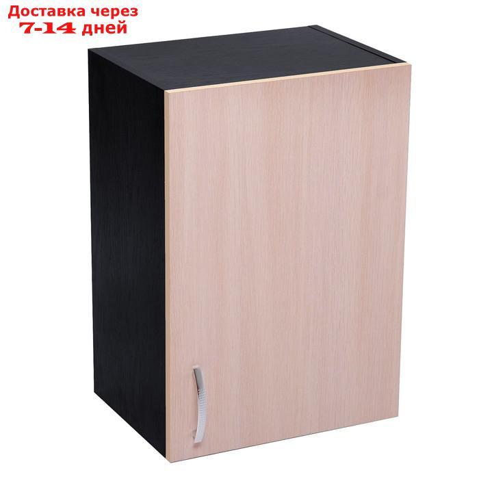 Шкаф навесной "Тоника", 400 × 570 × 300 мм, цвет венге / дуб молочный - фото 1 - id-p218619828