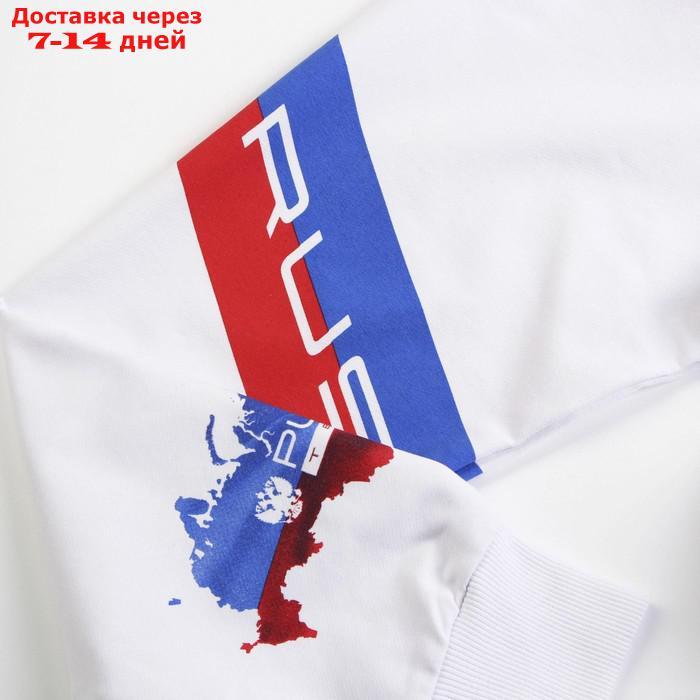 Толстовка Putin team, герб, белая, размер 54-56 - фото 8 - id-p218621804