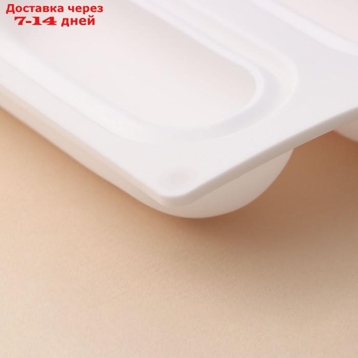 Форма для муссовых десертов и выпечки Доляна "Эклер", 30×17 см, 5 ячеек (14,5×4 см), цвет белый - фото 5 - id-p218619989