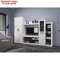 Тумба для телеаппаратуры Oskar-4 2700х420х1900 Сосна белая Loft/Венге